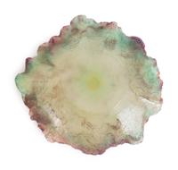 Two Daum Pate-de-Verre Glass Plates — 20TH CENTURY