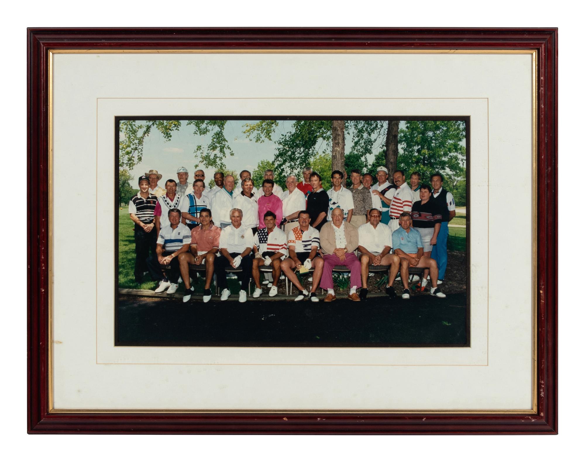 A Group of 13 Photographs of Golfers Formerly Displayed at Mike Ditka’s Restaurant