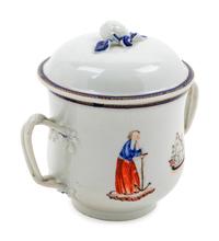 A Chinese Export Porcelain Covered Sugar