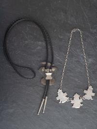 Zuni Channel Inlaid Necklace and Bolo Tie