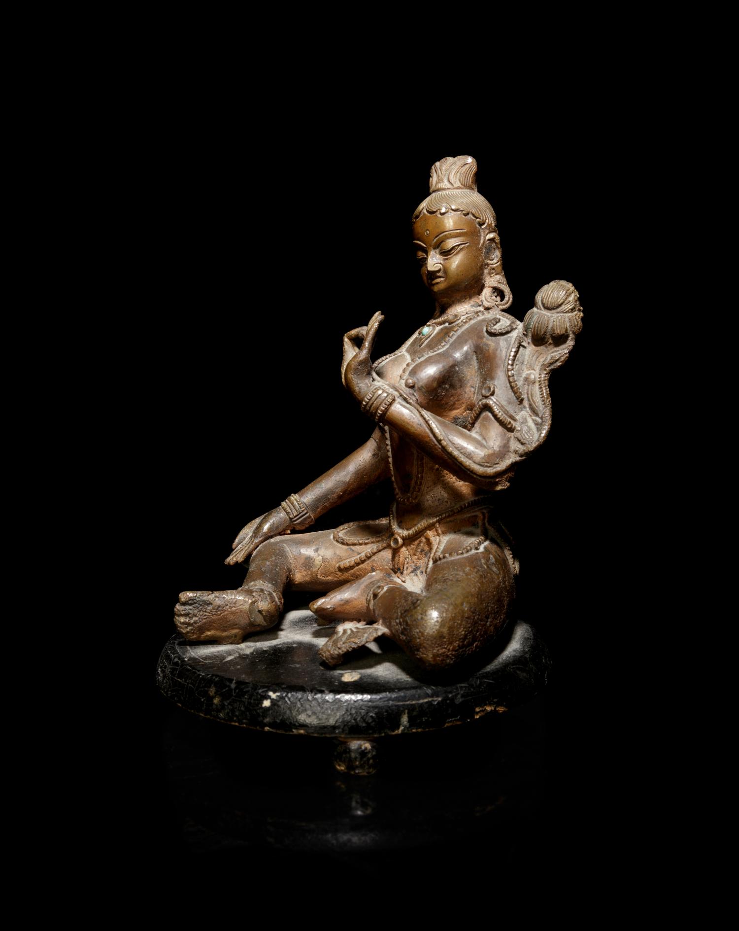 A Tibetan Bronze Figure of Lokeshvara
