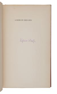 WOOLF, Virginia (1882-1941). A Room of One's Own . New York: The Fountain Press, London: Hogarth Press, 1929.