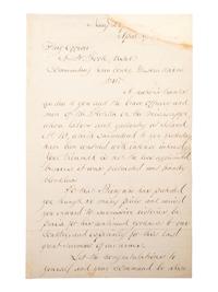 [CIVIL WAR - NAVY]. WELLES, Gideon (1802-1878). Letter signed ("Gideon Welles"), as Secretary of the US Navy, to Flag Officer A.H. Foote (1806-1863). [Washington, D.C.], 9 April 1862.