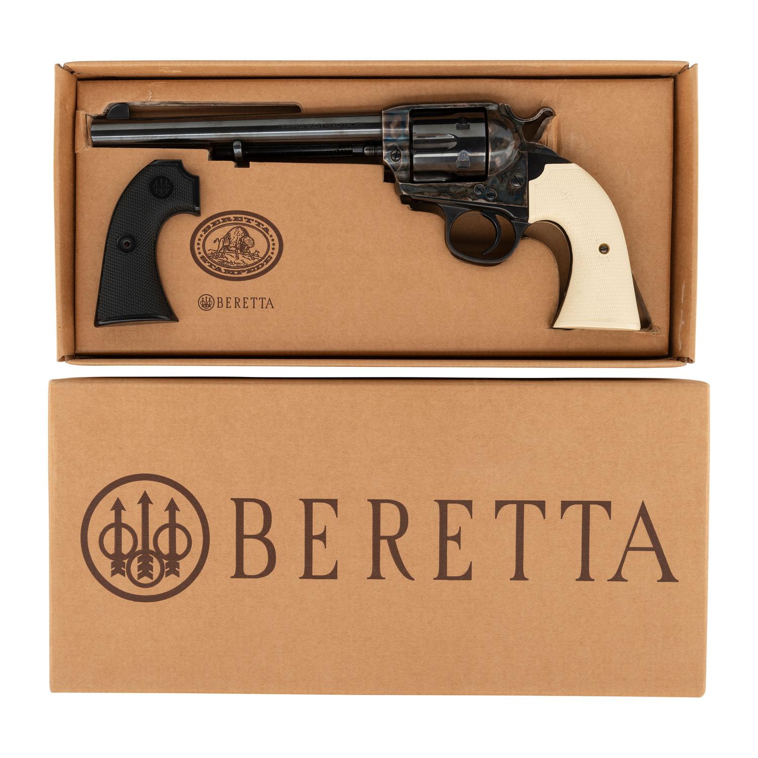 *Uberti-made Beretta Stampede Replica 7.5" Colt Bisley Revolver in .45 Colt