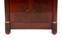 An Empire Mahogany Slate Top Secrétaire à Abbatant