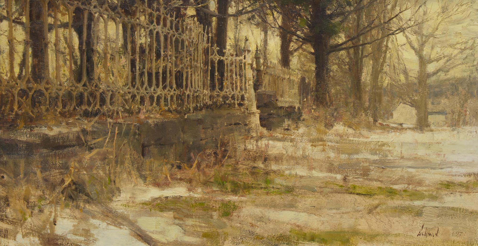 Richard Schmid (American, 1934-2021) — Iron Fence , 1971