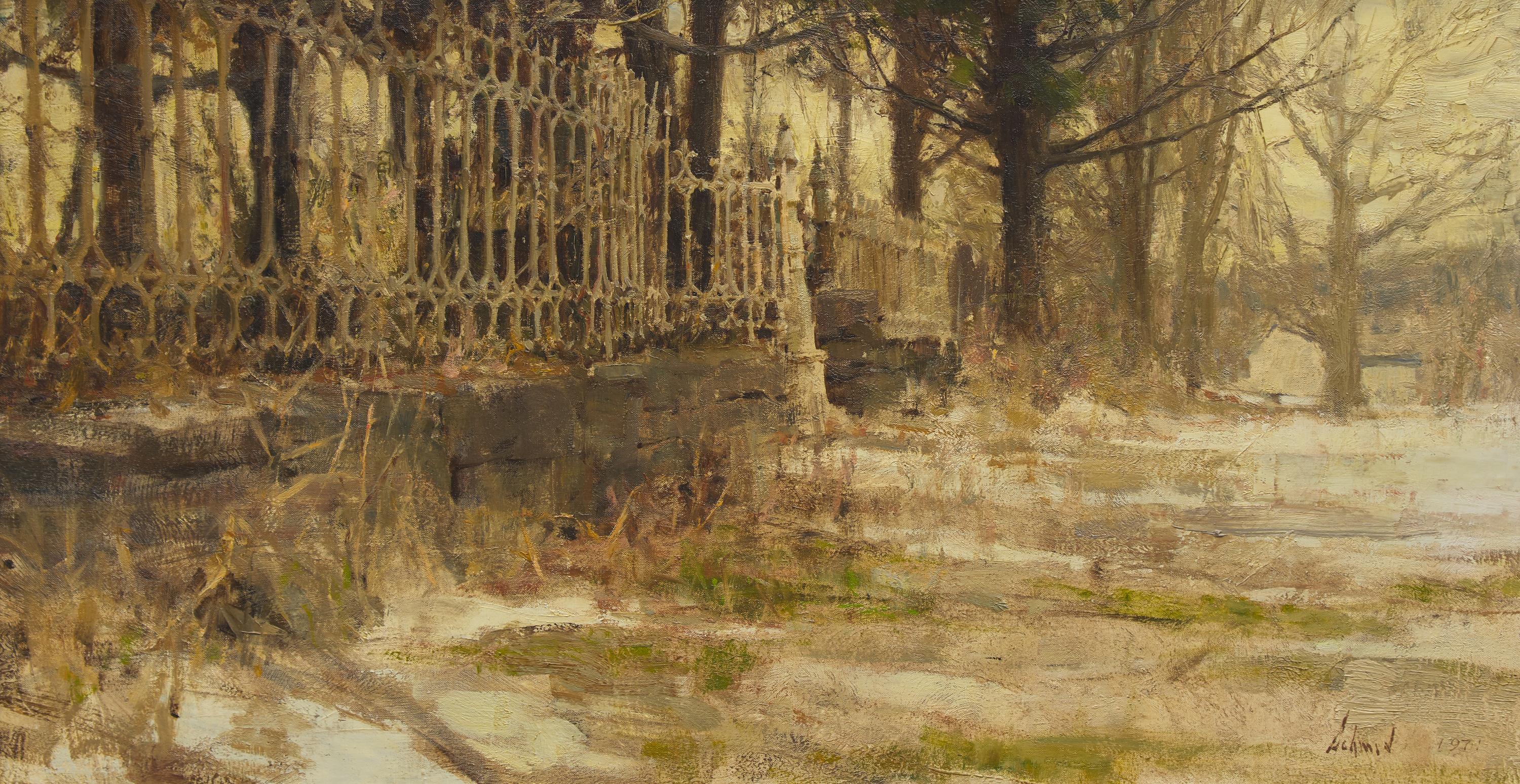 Richard Schmid (American, 1934-2021) — Iron Fence , 1971