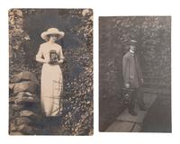 [POSTCARDS]. A group of 105 RPPC of occupational subjects incl. railroad workers and photographers.
