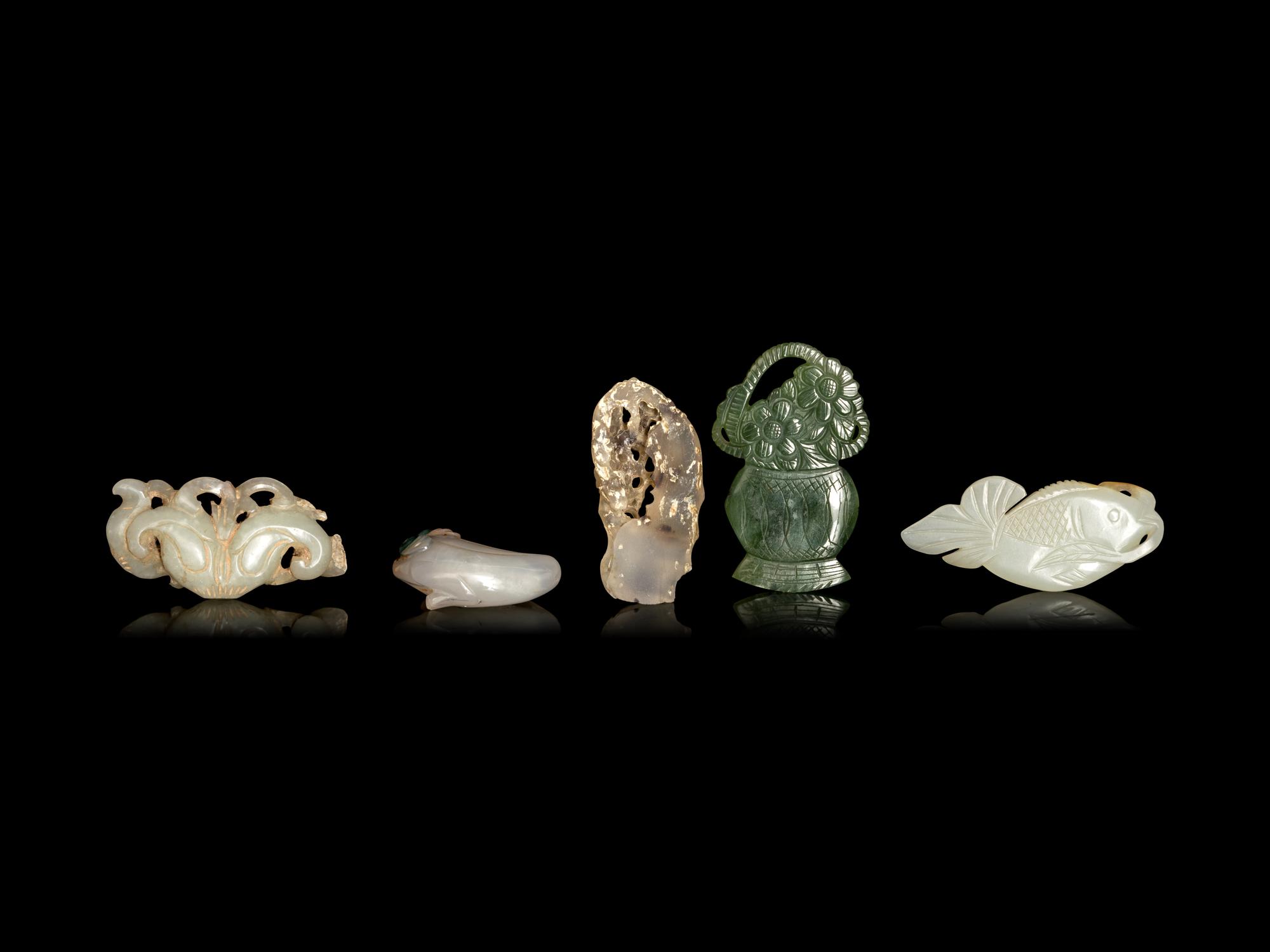 Five Chinese Jade Carvings
