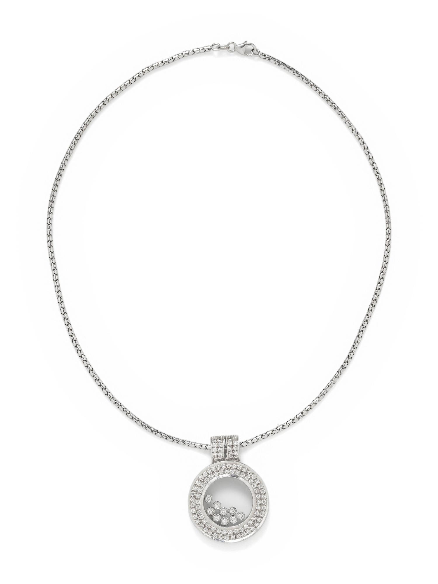 WHITE GOLD AND DIAMOND PENDANT/NECKLACE