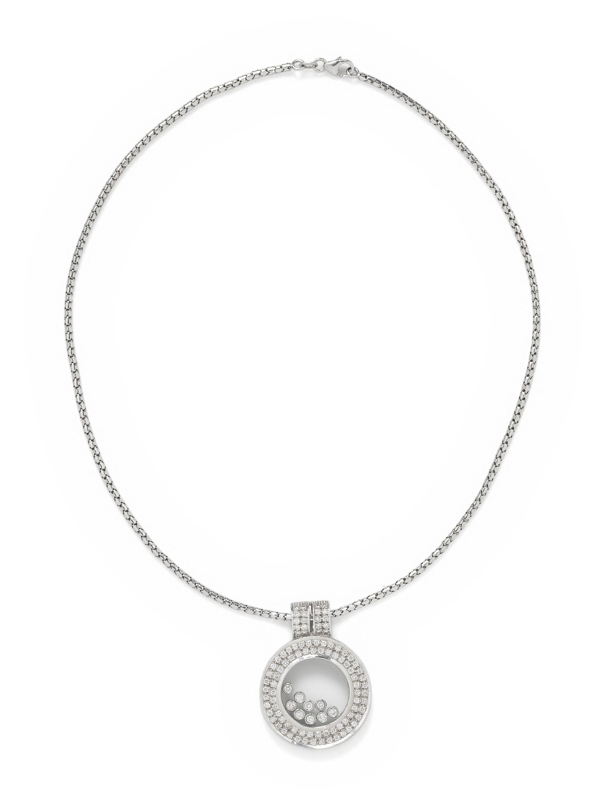 WHITE GOLD AND DIAMOND PENDANT/NECKLACE