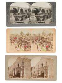 [EARLY PHOTOGRAPHY]. Collection 52 stereoviews dating from the 19th-20th century, highlighted by H.A. Doerr Stereoview of the Alamo.