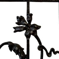 An Art Nouveau Iron Panel 13" W x .75" D x 37" H — France, Circa 1900