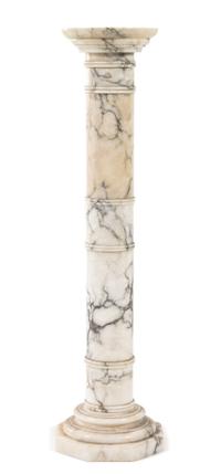 A Continental Marble Pedestal Height 42 inches. — LATE 19TH/EARLY 20TH CENTURY