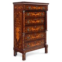 A Dutch Marquetry Chest of Drawers