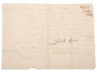 [SLAVERY & ABOLITION]. A receipt for goods including shoes purchased for the enslaved woman "Hope" and for the enslaved child "Ledey," 1768-1769.