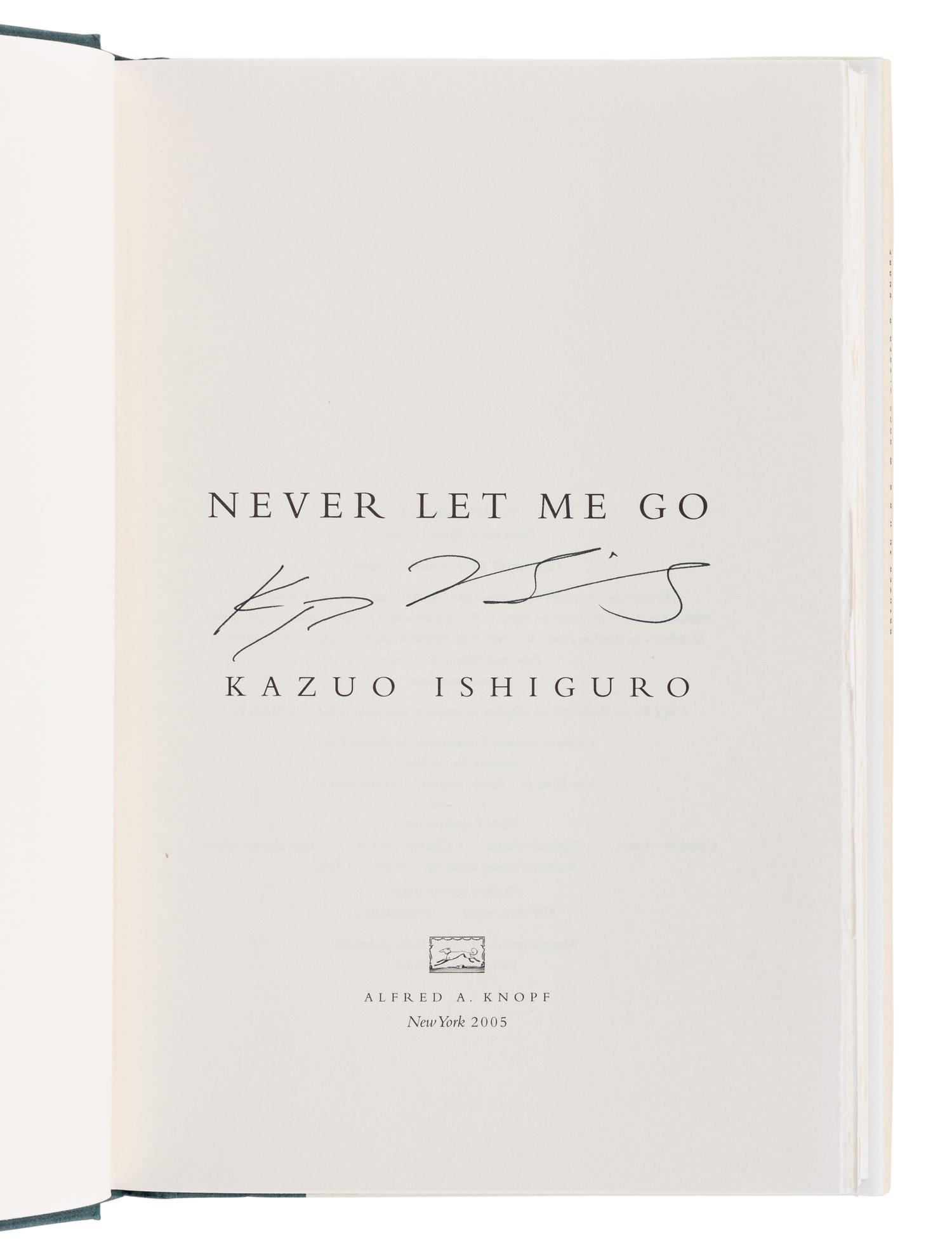 ISHIGURO, Kazuo (b. 1954). The Unconsoled . London and Boston: Faber and Faber, 1995.