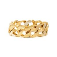 VERDURA, YELLOW GOLD CURB LINK BRACELET