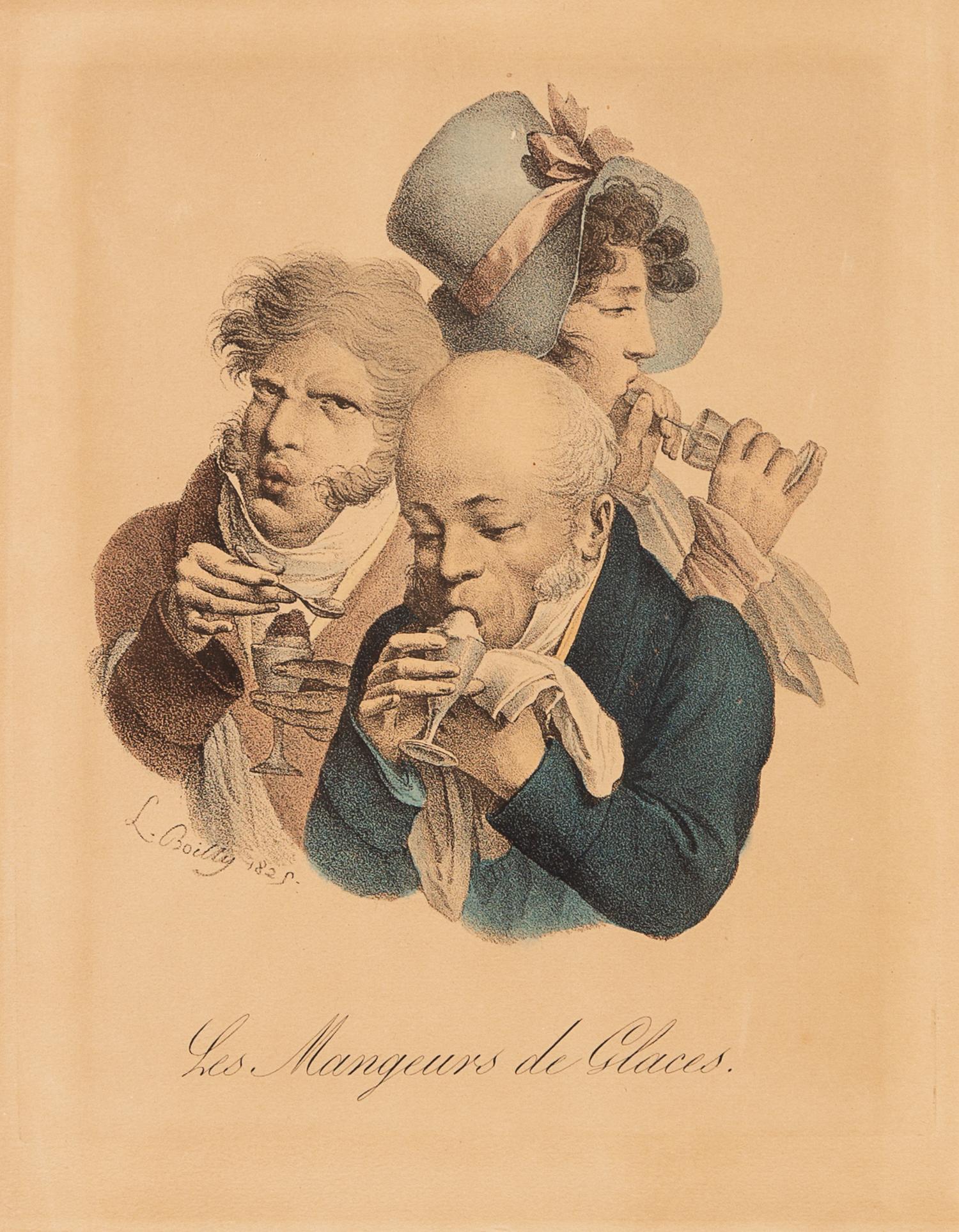 A Set of Three Color Engravings
