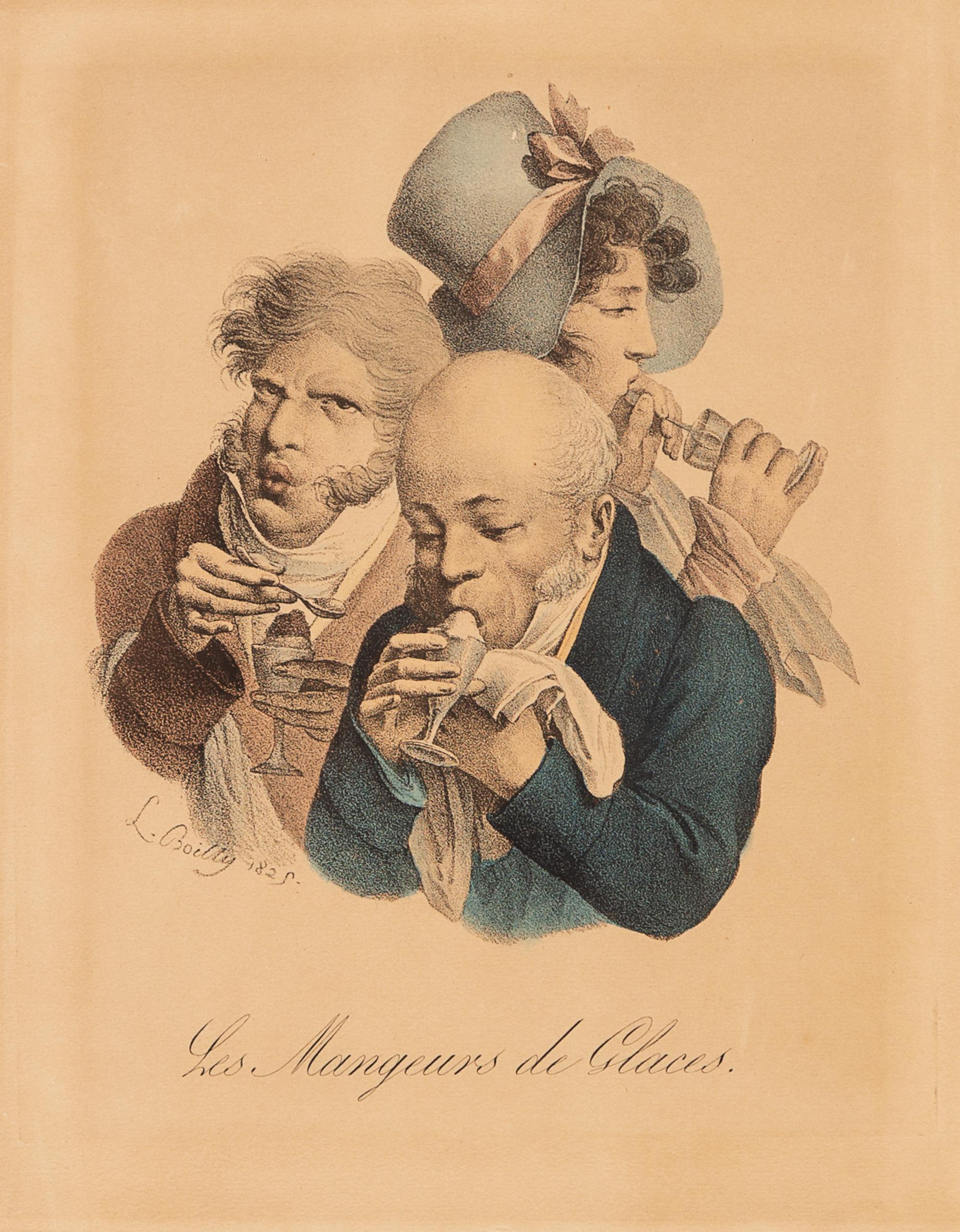 A Set of Three Color Engravings