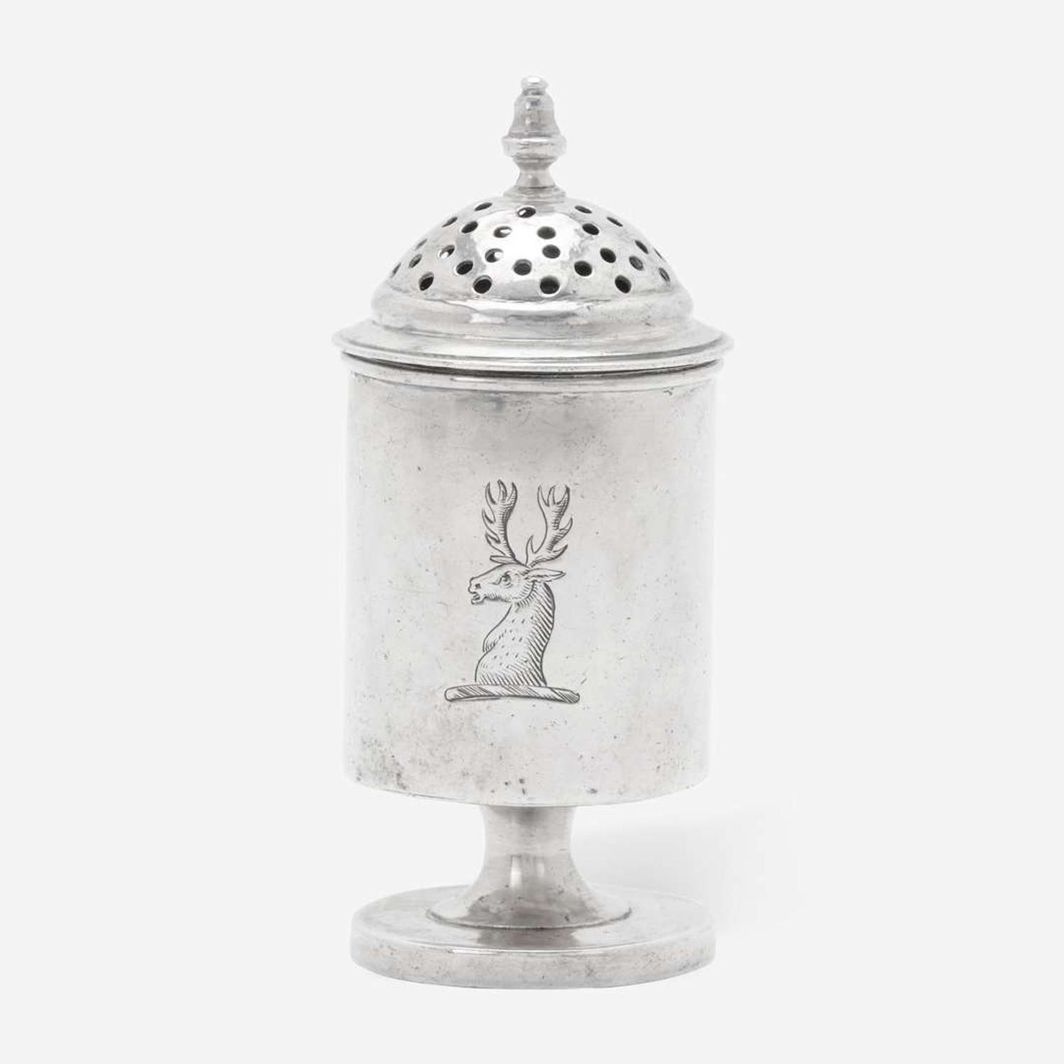 A silver dredger Joseph Richardson, Sr. (1711-1784), Philadelphia, PA, circa 1740-1750
