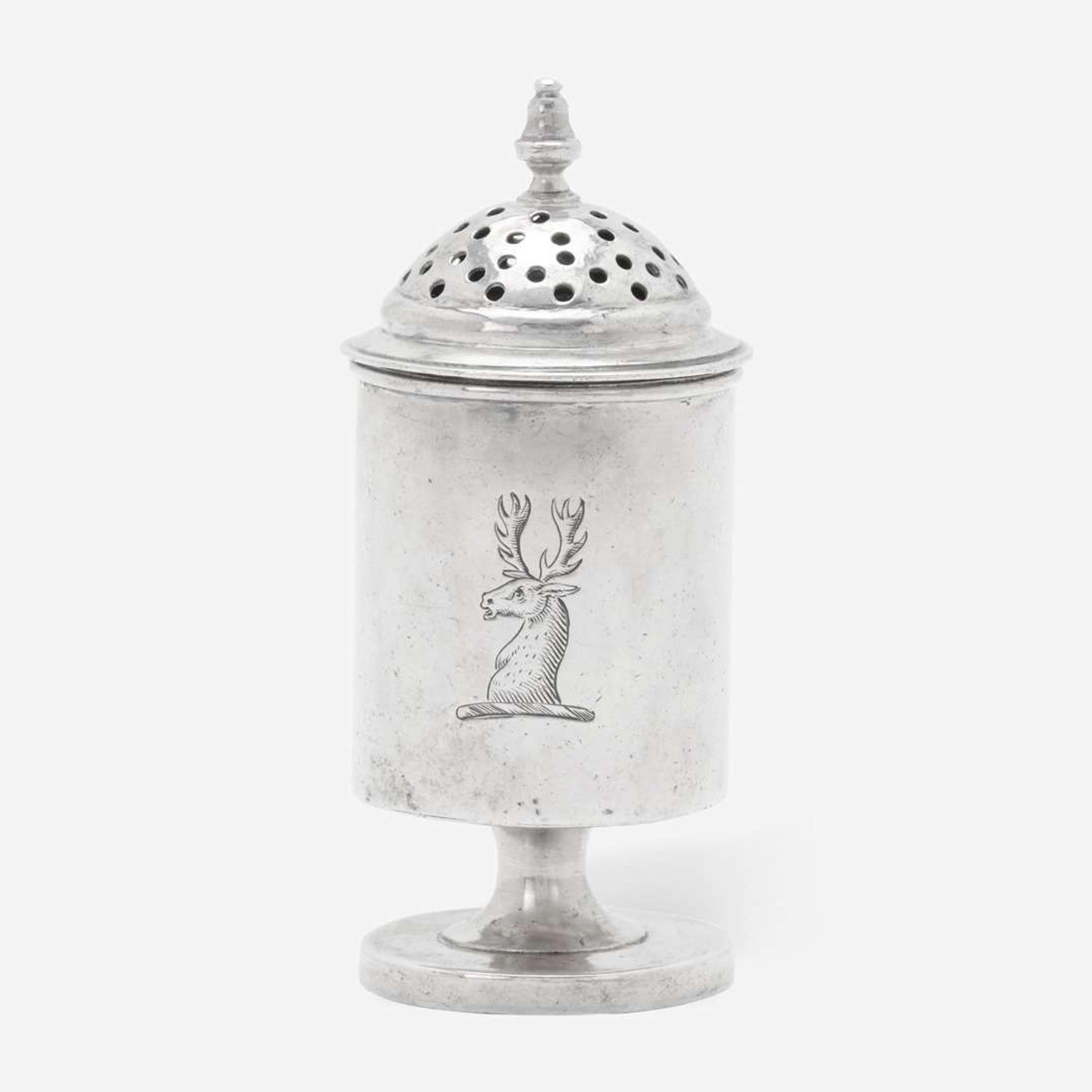A silver dredger Joseph Richardson, Sr. (1711-1784), Philadelphia, PA, circa 1740-1750