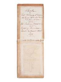 [WESTERN AMERICANA] -- [NATIVE AMERICANS]. Collection of sketches drawn and compiled by U.S. Army officer Charles A.H. McCauley while serving in various military posts, including Native American ledger art from the Los Piños Ute Indian Agency.