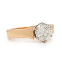 Peggie Robinson Designs, Diamond Solitaire Ring and Diamond Band
