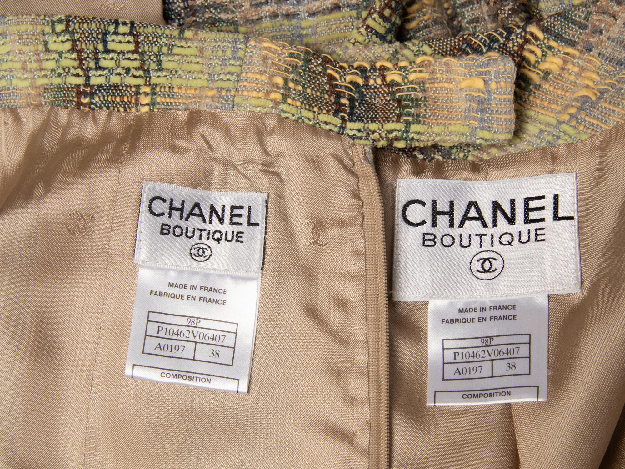 CHANEL, BOUCLÉ TWEED SKIRT SUIT