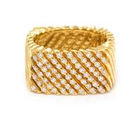An 18 Karat Yellow Gold and Diamond Ring, Dunay, 7.40 dwts.