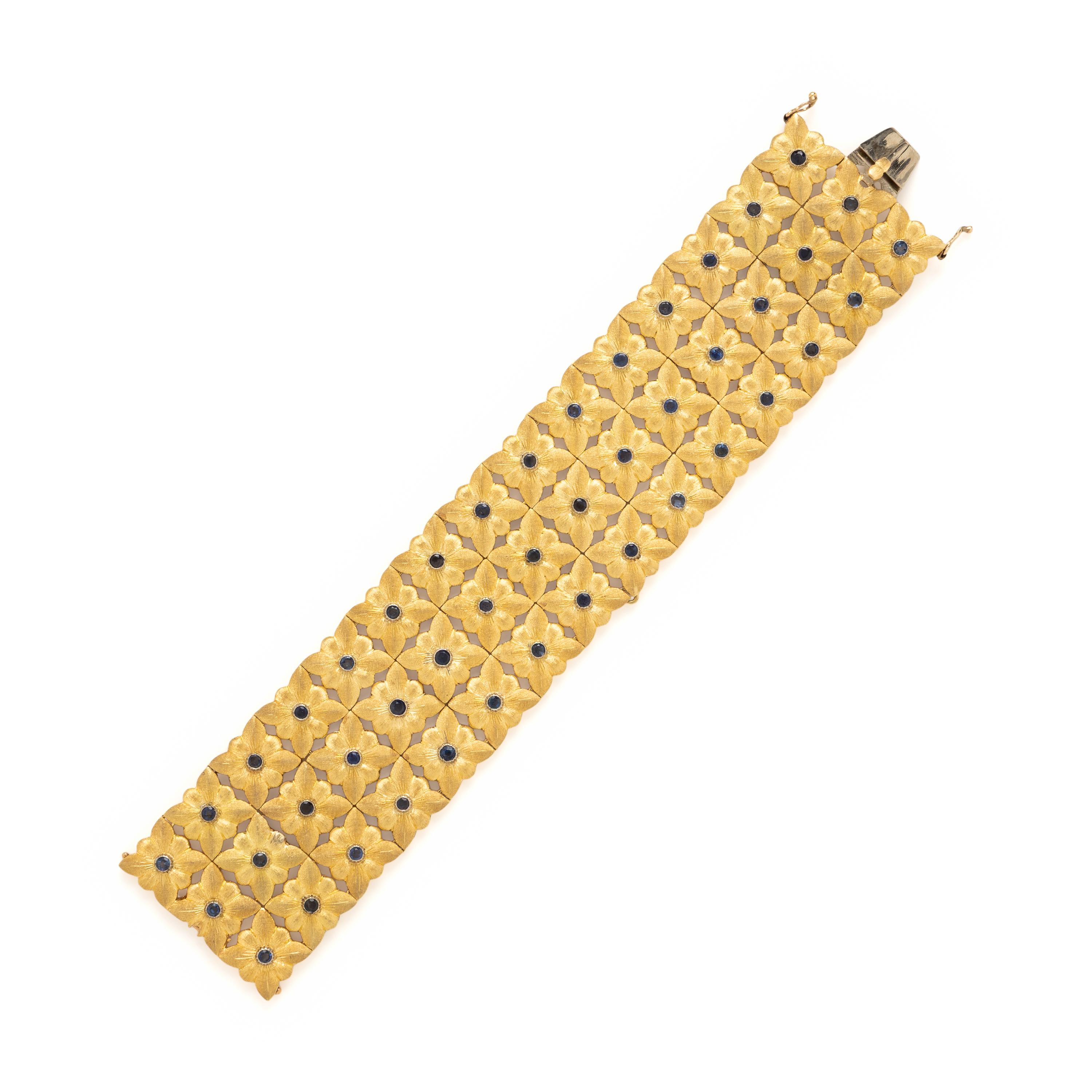 Buccellati, Sapphire and Yellow Gold Bracelet