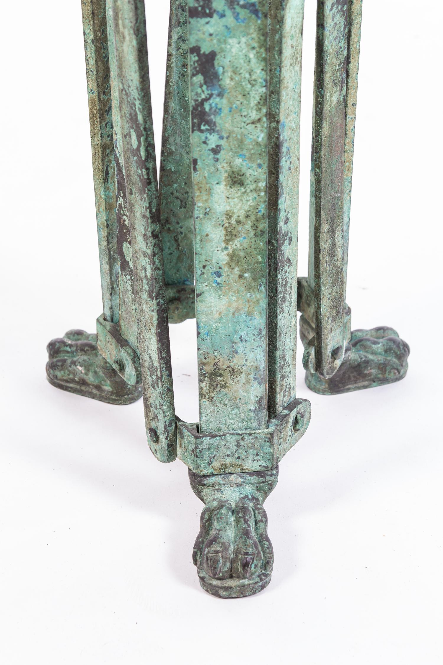 An Italian Bronze Basin Height 39 1/2 x diameter 15 inches. — CHIURAZZI FOUNDRIES, FIRST QUARTER 20TH CENTURY