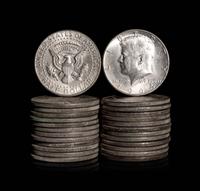 A Group of Twenty-Six 1964 John F. Kennedy 50c Coins