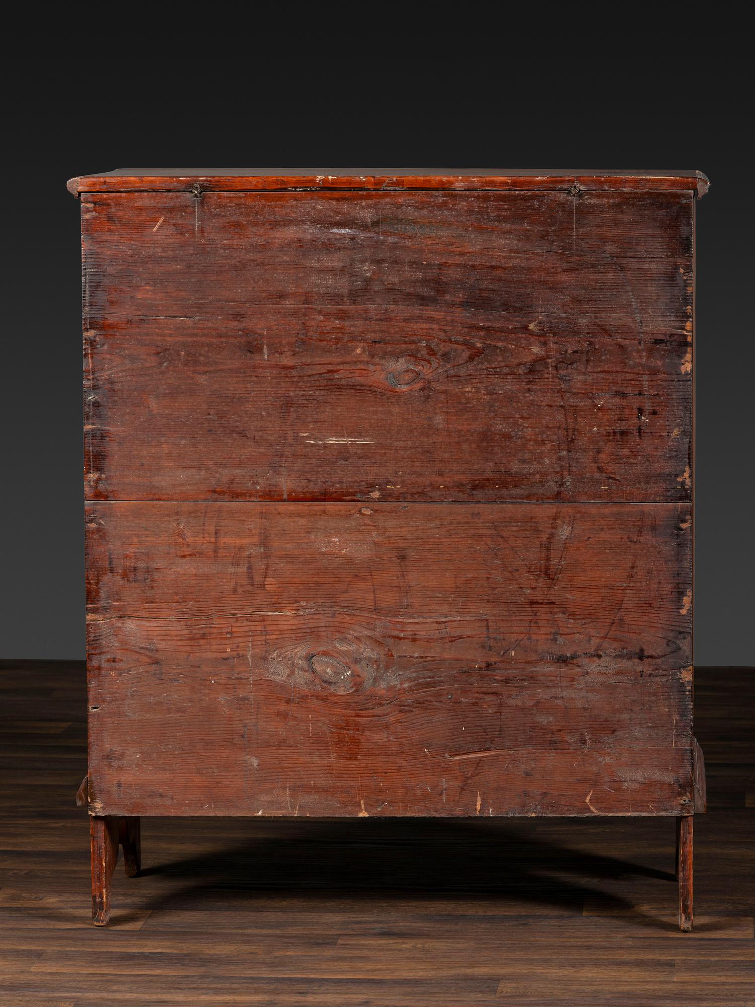 A William and Mary Pine Two-Drawer Blanket Chest
