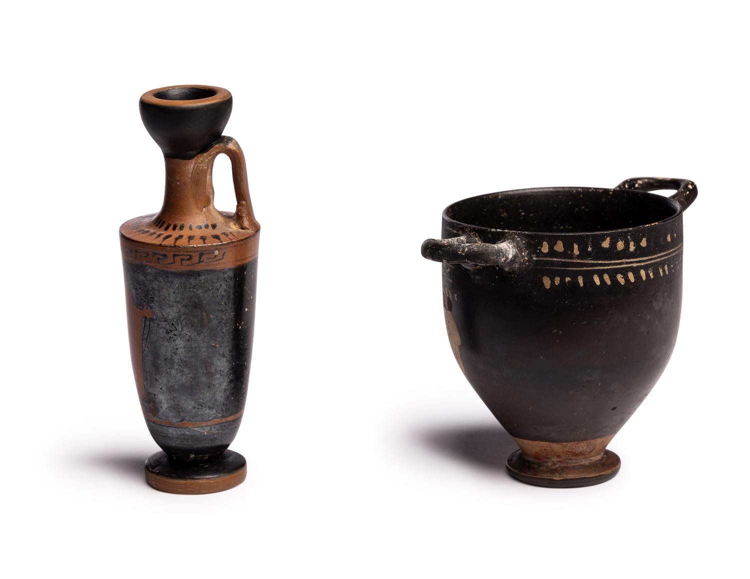 Two Greek Terracotta Vessels