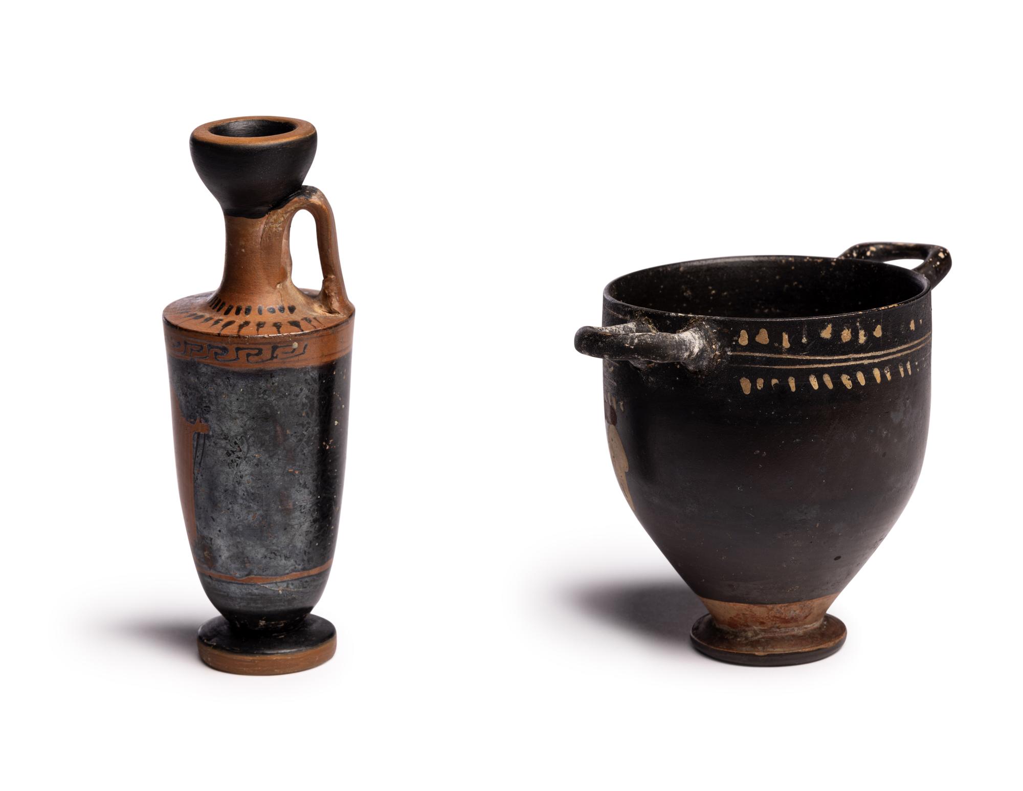 Two Greek Terracotta Vessels