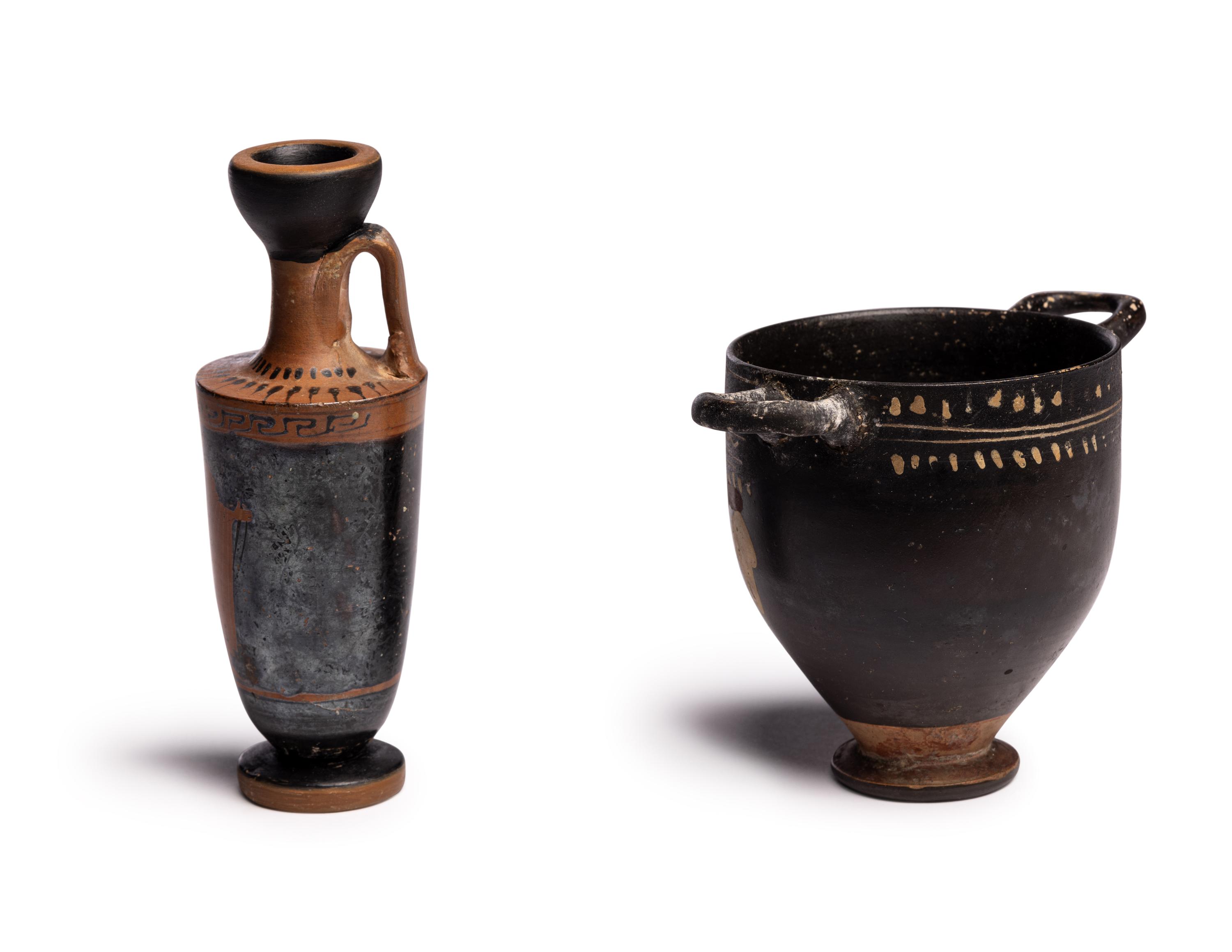 Two Greek Terracotta Vessels