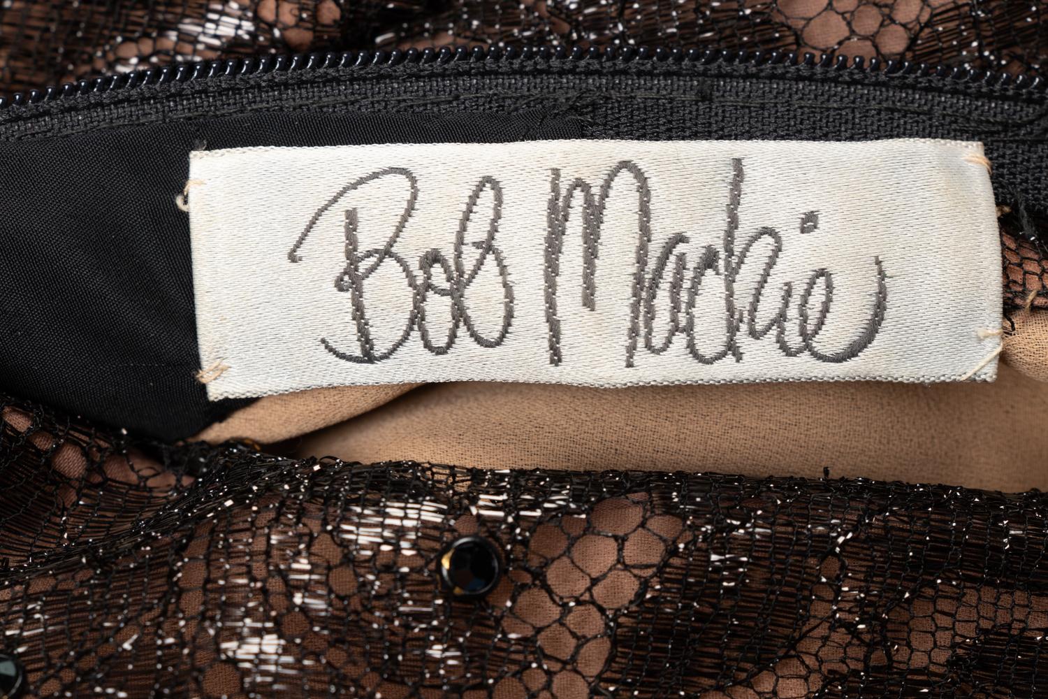 Bob Mackie Velvet and Lace Dress, 1980-90s