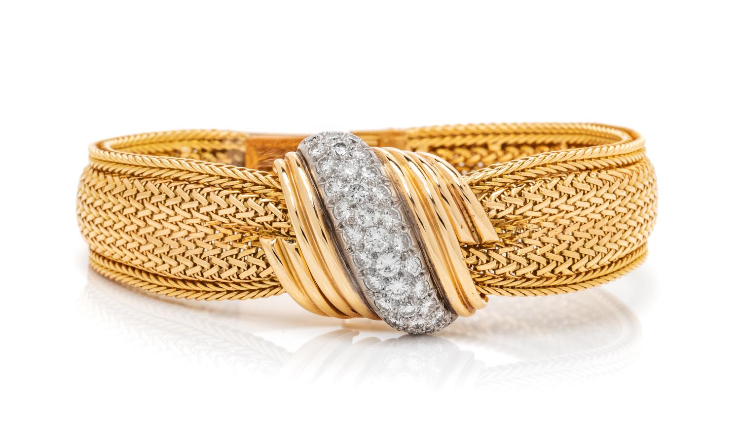 An 18 Karat Yellow Gold, Platinum and Diamond Surprise Wristwatch, UTI Blancpain, 29.80 dwts.