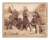 [NATIVE AMERICANS]. GRABILL, John C.H. (1849-1903), photographer. What's Left of Big Foot's Band at Hostile Indian Camp. Chicago: 16 January 1891.
