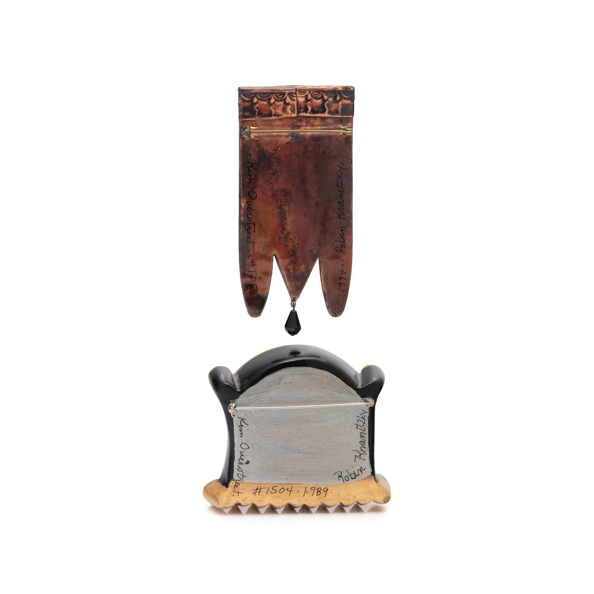 KRANITSKY & OVERSTREET, TWO BROOCHES