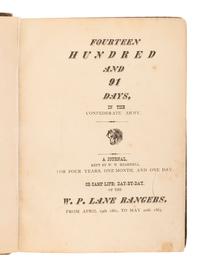 HEARTSILL, William W. (1839-1916). Fourteen Hundred and 91 Days in the Confederate Army: A Journal Kept by W. W. Heartsill.