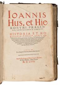 [Religion] Hus, Jan. Ioannis Hus, et Hieronymi Pragnesis Confessorum Christi Historia et Monumenta