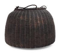 A Large Japanese Ikebana Bamboo Flower Arranging Basket