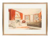 Residence of Mrs. Walter Buehl Ford, Grosse Pointe, Michigan, Studies (a group of three works)