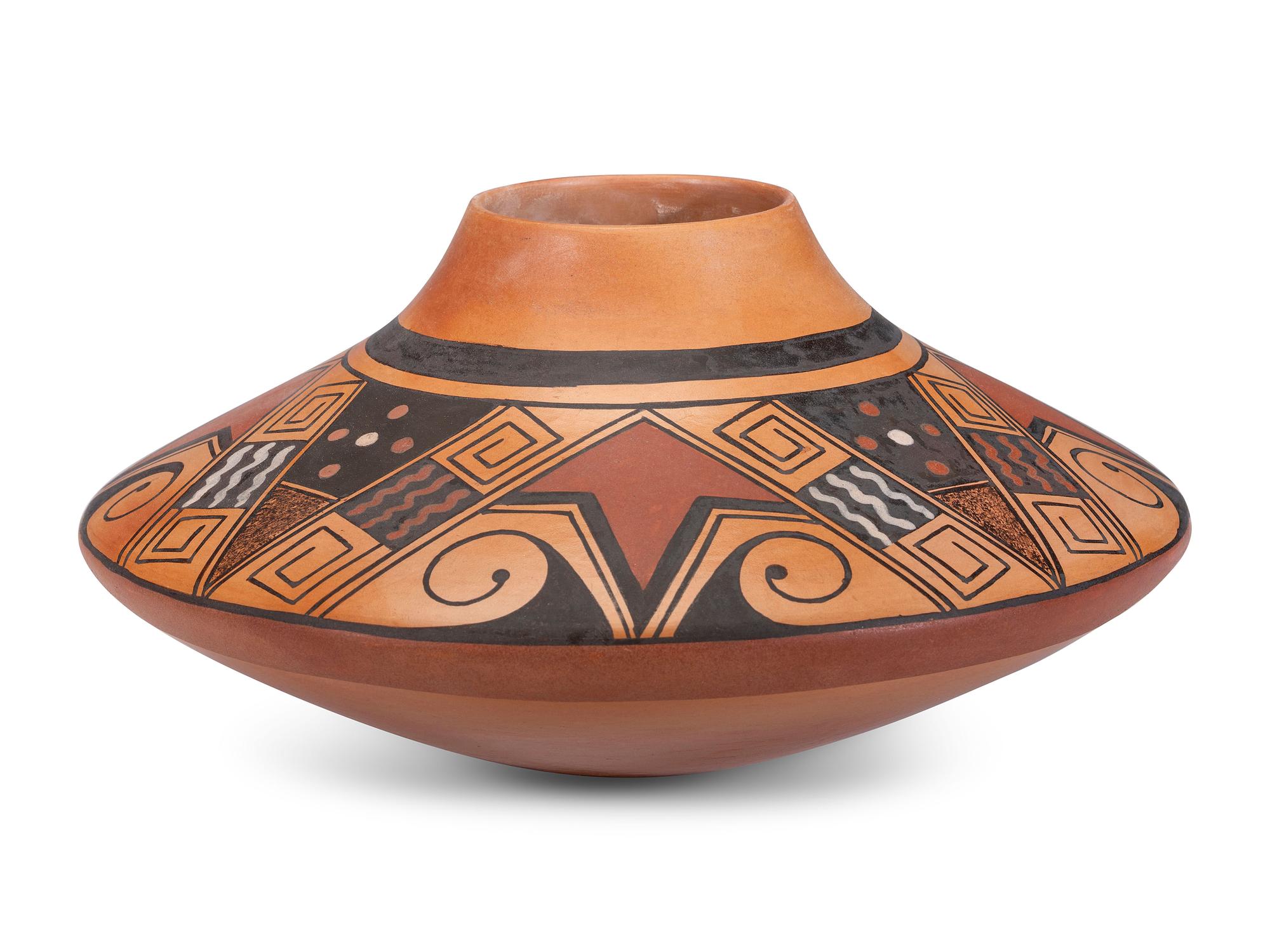 Polychrome Pottery Vase