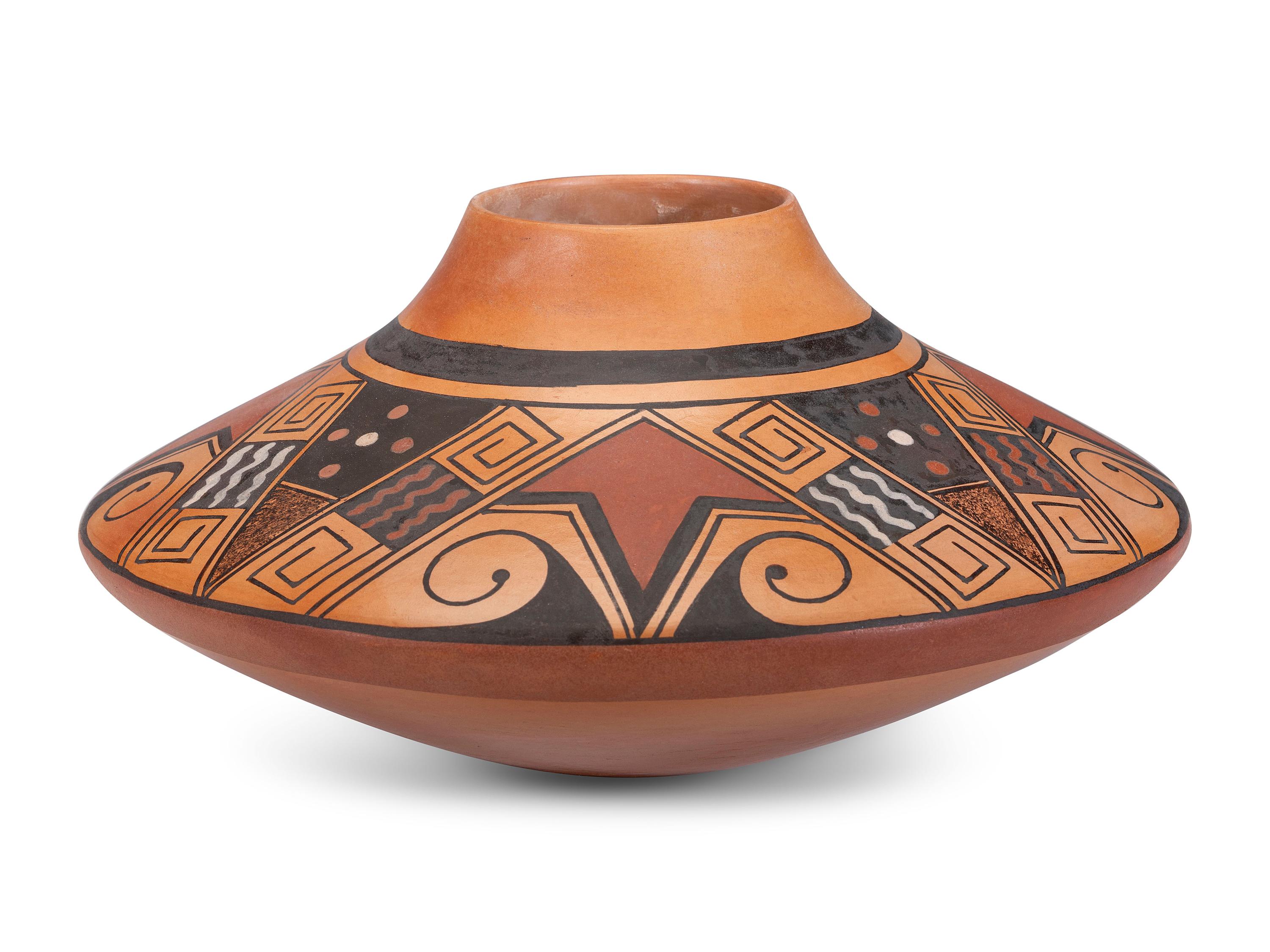 Polychrome Pottery Vase