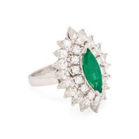 EMERALD AND DIAMOND CONVERTIBLE RING/PENDANT