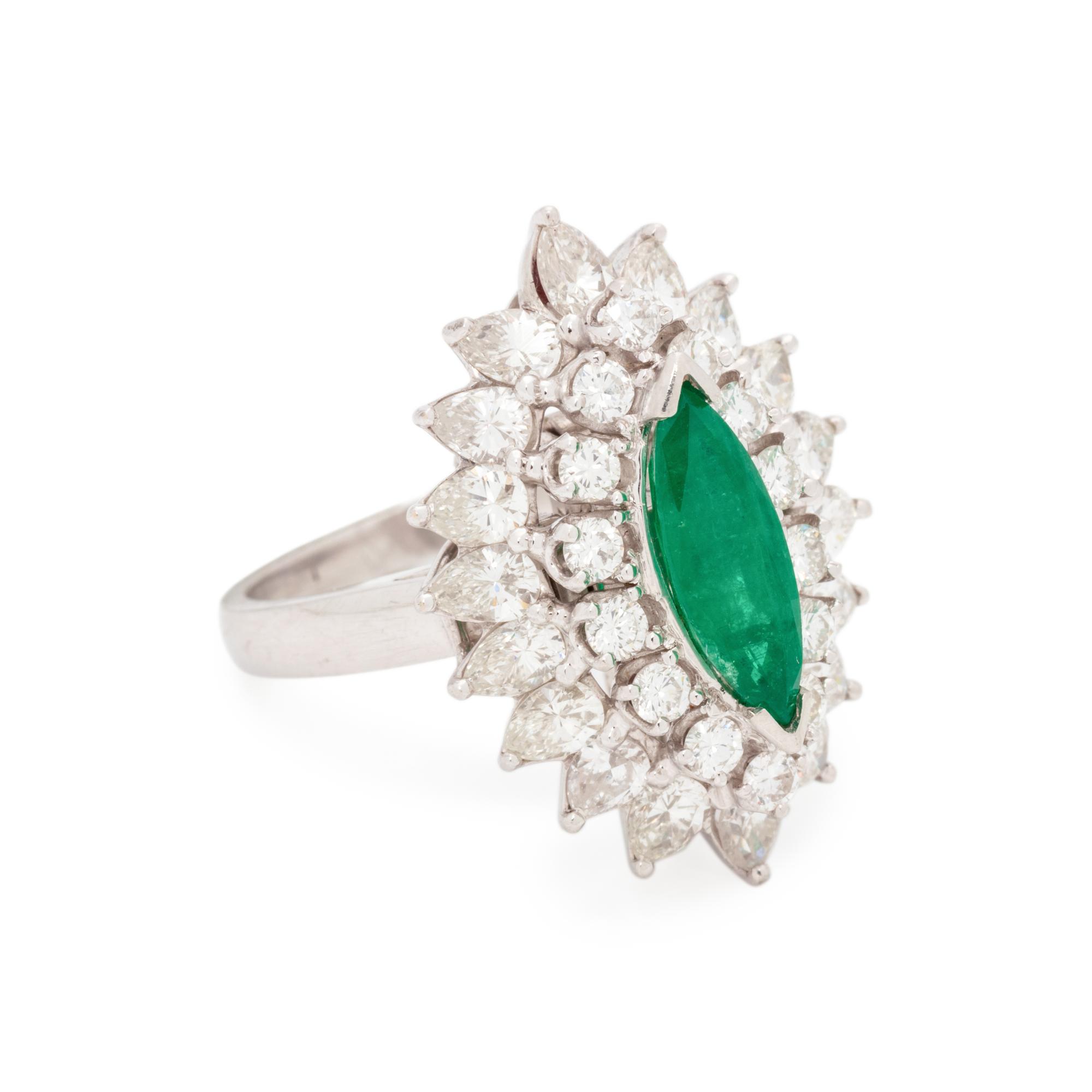 EMERALD AND DIAMOND CONVERTIBLE RING/PENDANT