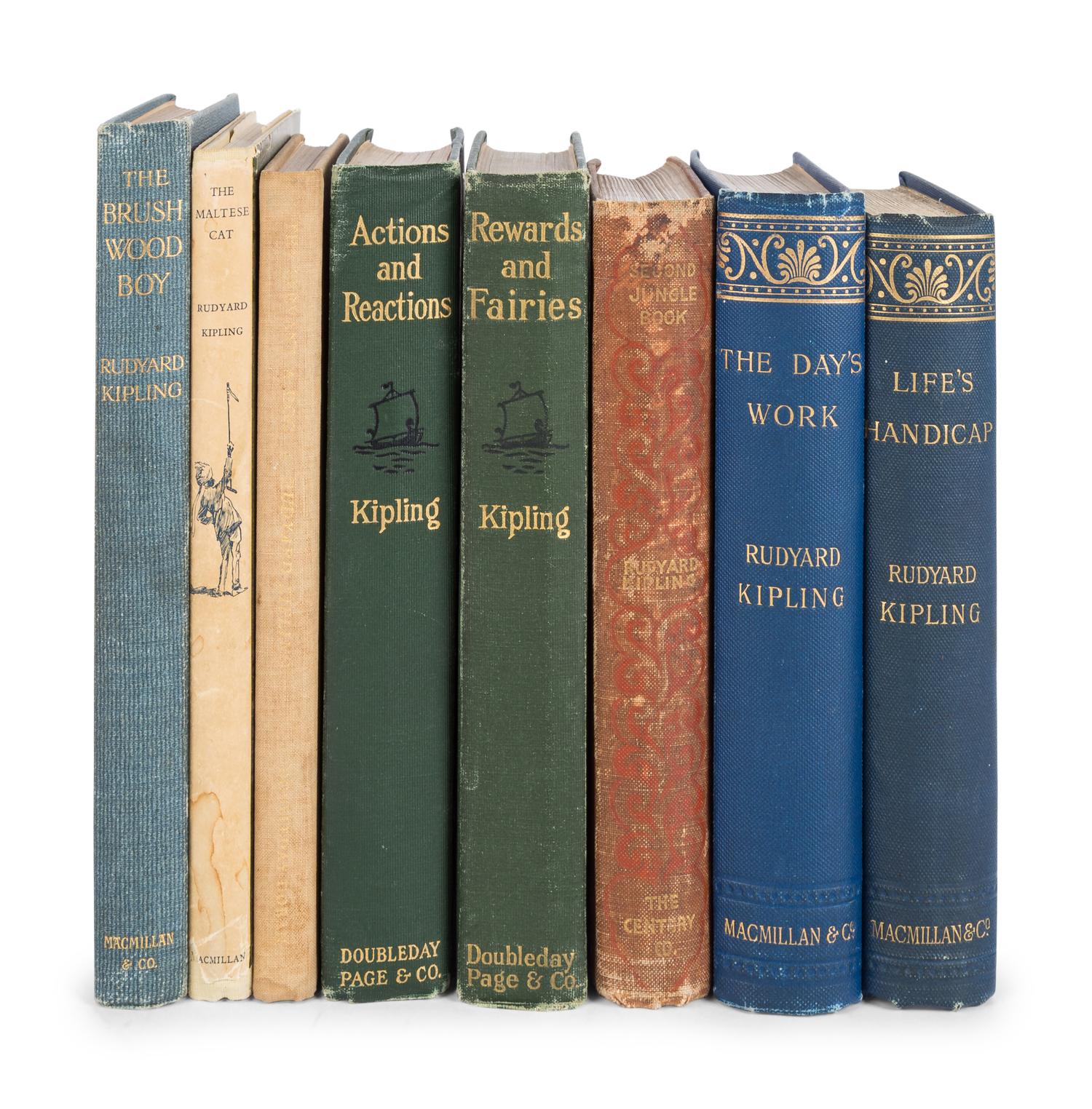 KIPLING, Rudyard (1865-1936). A group of 11 works, including: